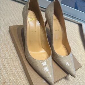 Used Christian Louboutin Nougat 85 pump